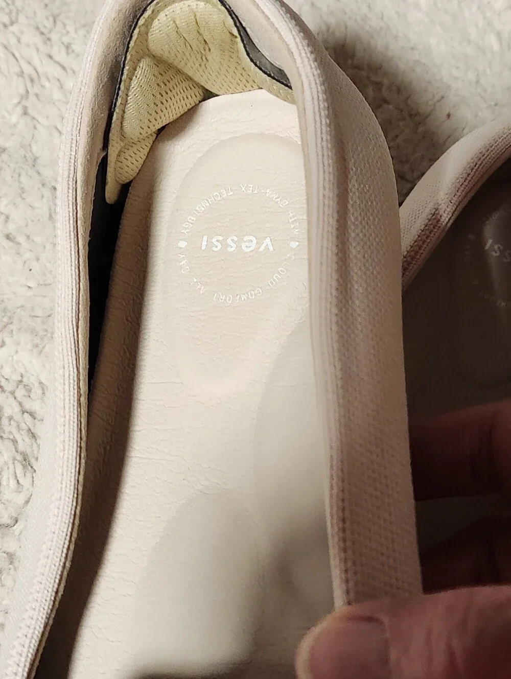 Vessi Market Flat Womens Size 11 Cream Trail Shore Waterproof Loafers EUC - Picture 5 of 12